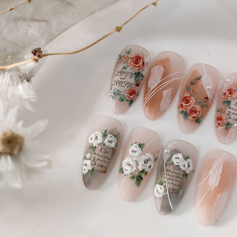 Pegatinas De Uñas De Plástico Rosa De Ferrita al por mayor